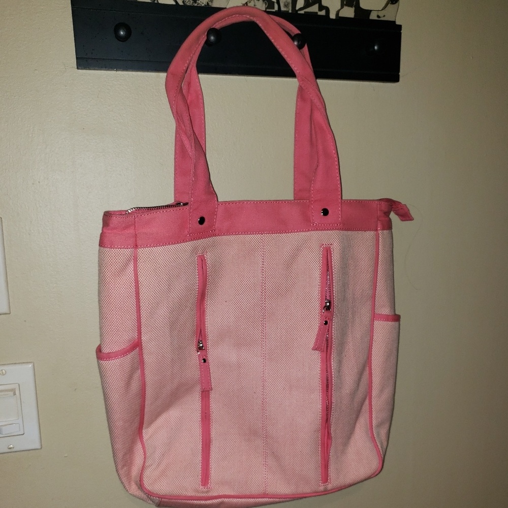 Bath and body works pink tote